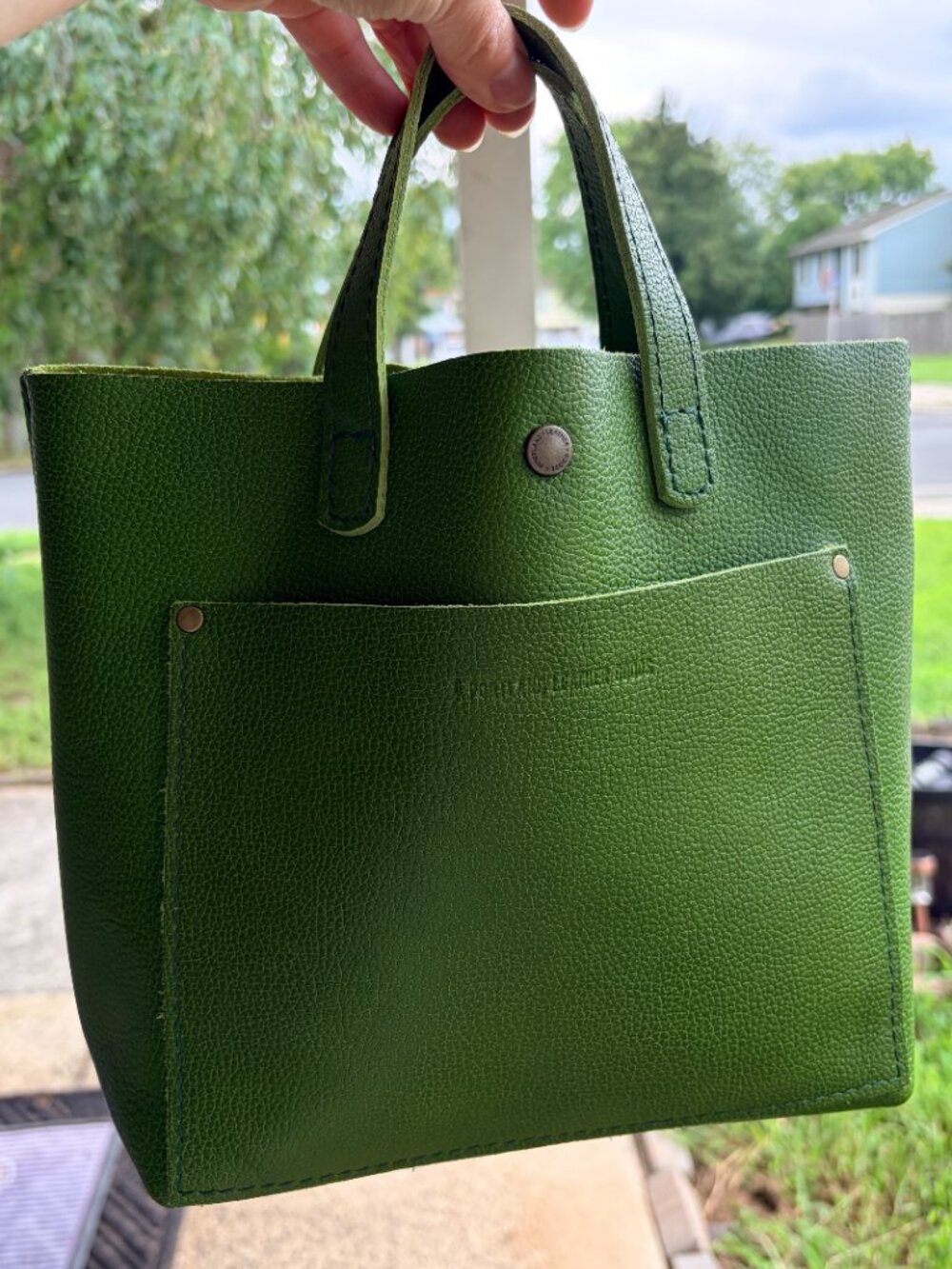 Portland Leather Goods mini crossbody mantis green - Picture 2 of 5